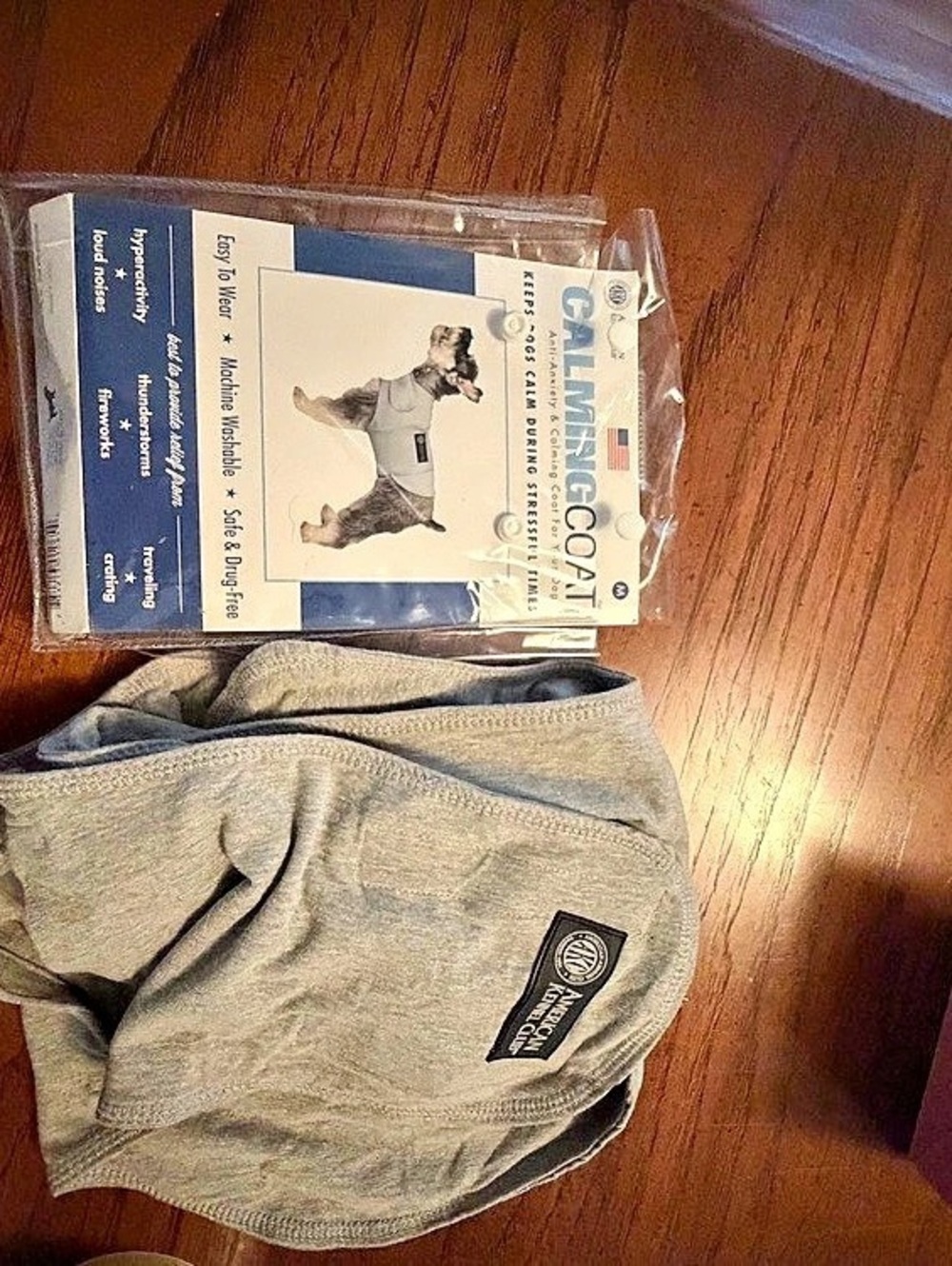 Calming Coat Gray Dog Size Medium